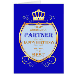Partner Birthday with Shield Cards