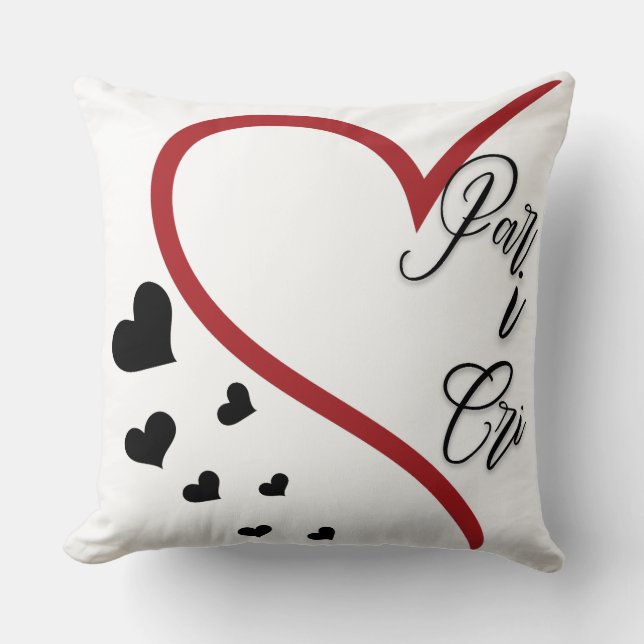 Partner Design ; Lover Gift  Throw Pillow (Front)