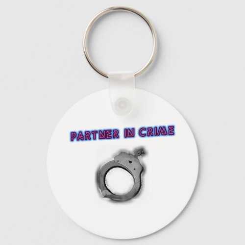 Partner In Crime Left Handcuff Keychain