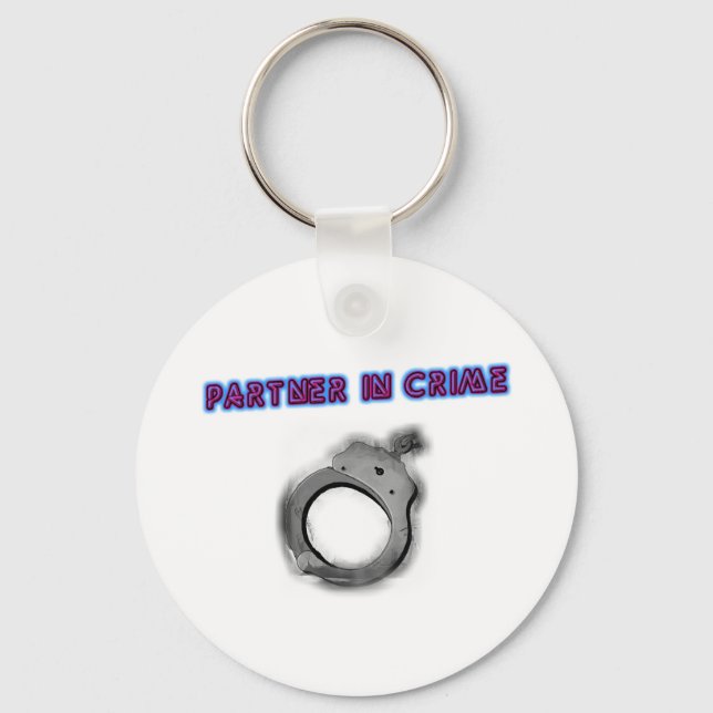 Partner In Crime Left Handcuff Keychain (Front)