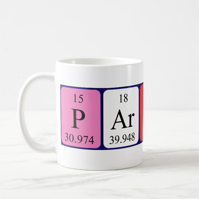 Partner periodic table name mug (Left)