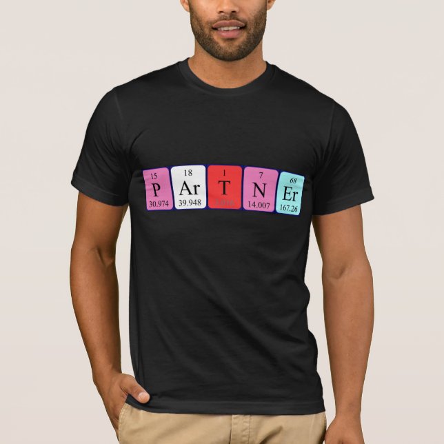 Partner periodic table name shirt (Front)