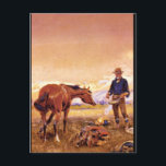 Partners', Charles M. Russell_Art of America Postcard<br><div class="desc">Welcome to our store. In our Great Works of Art Store,  we feature masterpieces made by the best artists in history--the masters themselves. 

This Partners',  Charles M. Russell_Art of America.

For more Great Works of Art,  visit our store at http://zazzle.com/GreatWorksofArt</div>