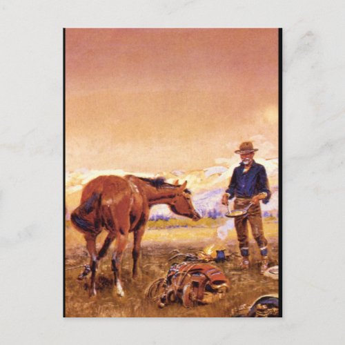 Partners Charles M Russell_Art of America Postcard