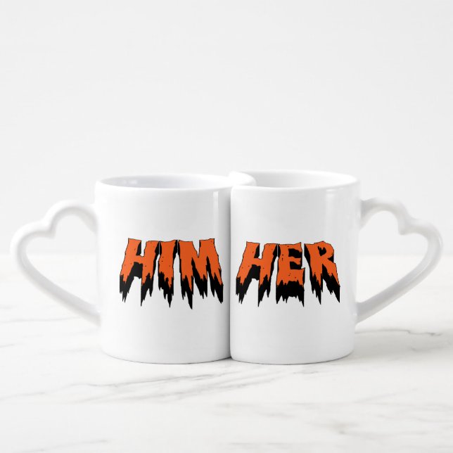 Partners in Crime Mug Set - Custom Monogrammed (Front Nesting)