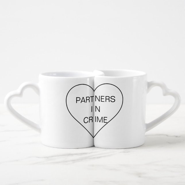 Partners in Crime Tasse | friendship Coffee Mug Set (Front Nesting)
