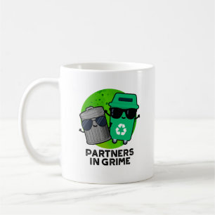 Partners In Grime Funny Trash Pun Coffee Mug