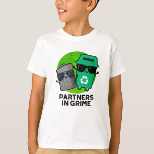 Partners In Grime Funny Trash Pun T-Shirt