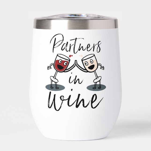 Partner's in Wine Stemless Wine Tumbler (Front)
