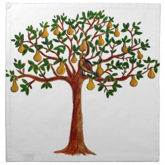 Partridge 2 in a Pear Tree Cloth Table Napkins