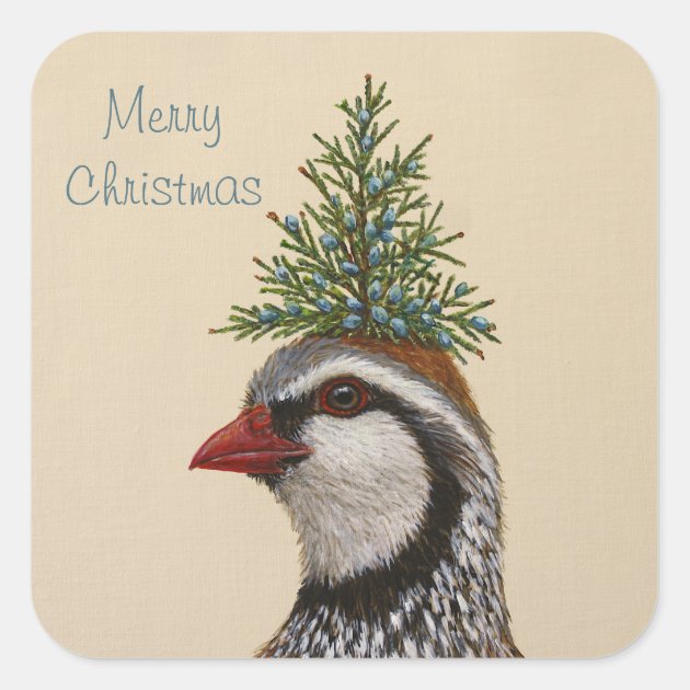 Partridge Christmas Stickers