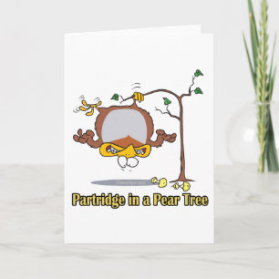 partridge in a pear tree 1st first day christmas holiday card