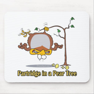 partridge in a pear tree 1st first day christmas mouse pad