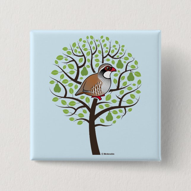 Partridge in a Pear Tree Button (Front)