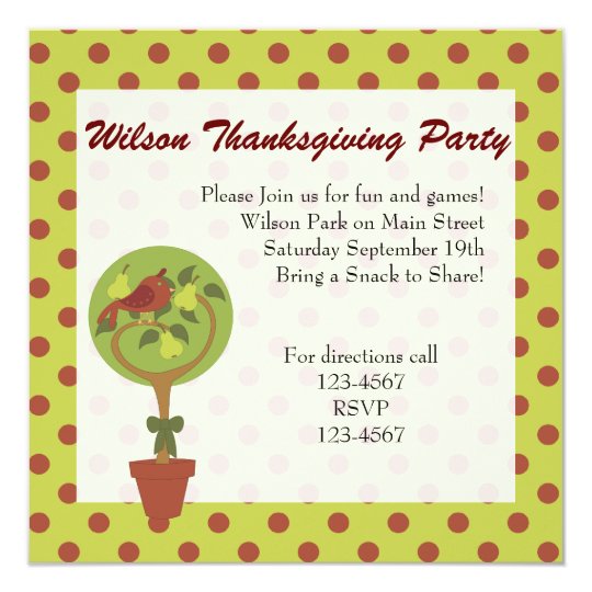 Partridge in a Pear Tree Card