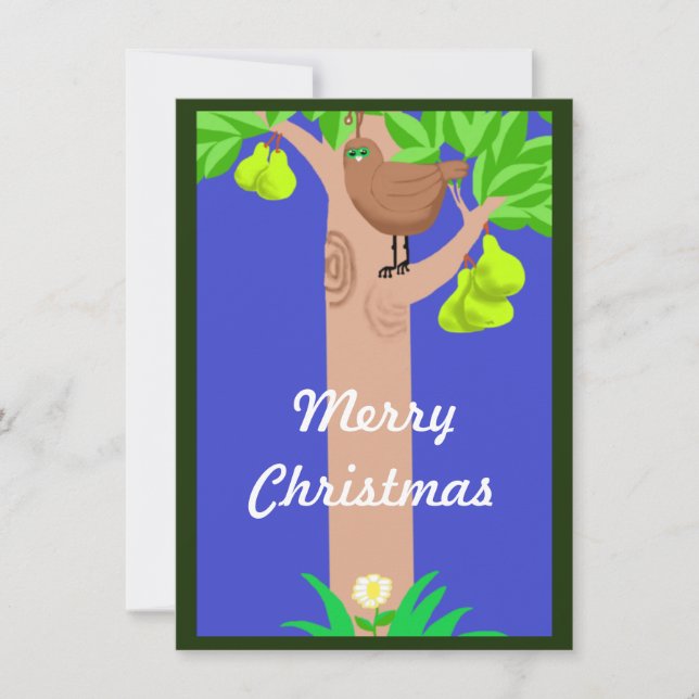 Partridge in a Pear Tree Christmas card (Front)
