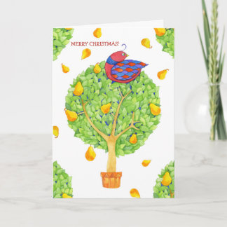 Partridge in a Pear Tree Christmas Card