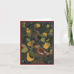Partridge In A Pear Tree Christmas Card