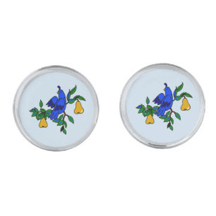 Partridge In A Pear Tree Cufflinks