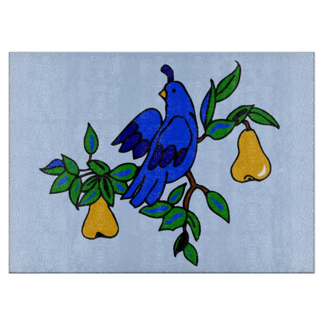 Partridge In A Pear Tree Cutting Board (Front)