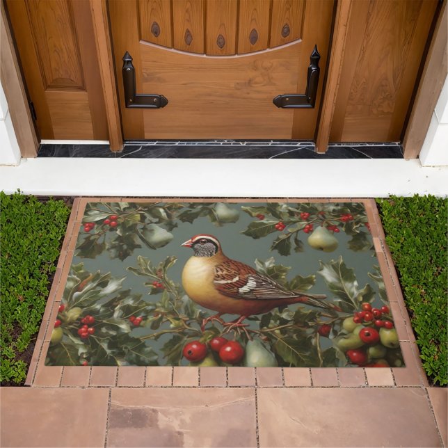 Partridge in a pear tree doormat (Outdoor)
