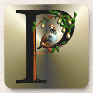 Partridge in a Pear Tree Drink Coaster