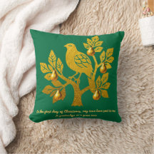 Partridge In A Pear Tree Emerald Green Christmas