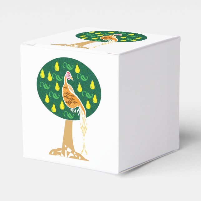 Partridge in a pear tree favor boxes (Front Side)