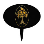 Partridge in a Pear Tree Gold Cake Topper