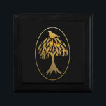 Partridge in a Pear Tree Gold Keepsake Box<br><div class="desc">One the first day of Christmas gave to me in a Partridge in a Pear Tree giftbox! Any gift would be presented as elegant in this pretty design of gold and black.</div>