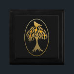 Partridge in a Pear Tree Gold Keepsake Box<br><div class="desc">One the first day of Christmas gave to me in a Partridge in a Pear Tree giftbox! Any gift would be presented as elegant in this pretty design of gold and black.</div>