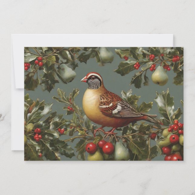 Partridge in a pear tree invitation (Front)