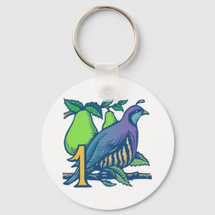 Partridge in a Pear Tree Keychain
