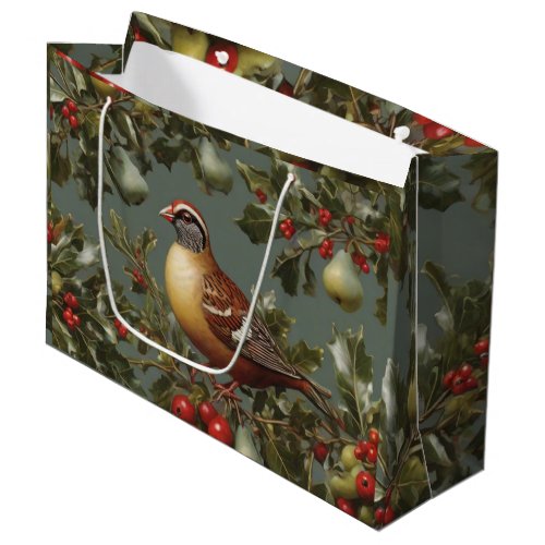 Partridge in a pear tree large gift bag