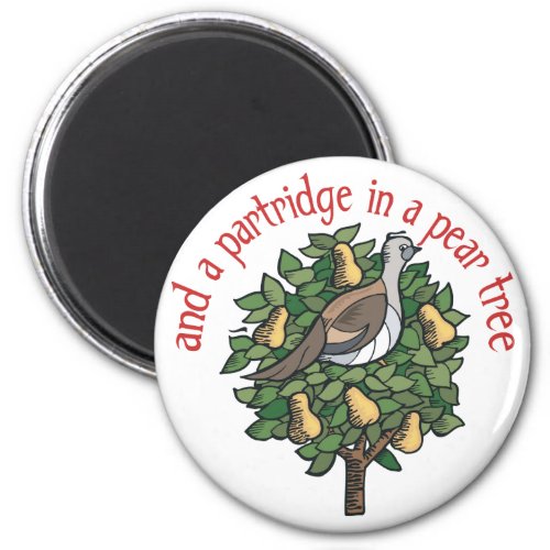 Partridge in a Pear Tree Magnet
