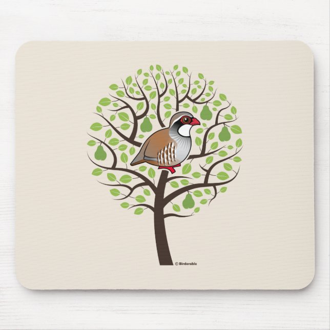 Partridge in a Pear Tree Mouse Pad (Front)