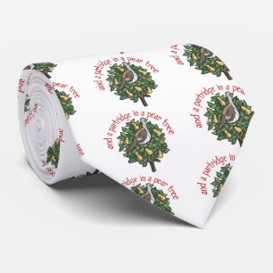 Partridge in a Pear Tree Neck Tie