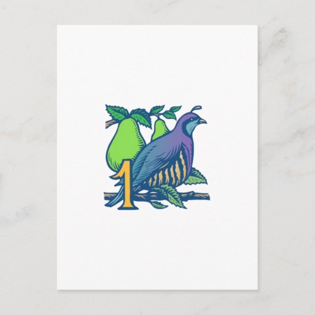 Partridge in a Pear Tree Postcard (Front)