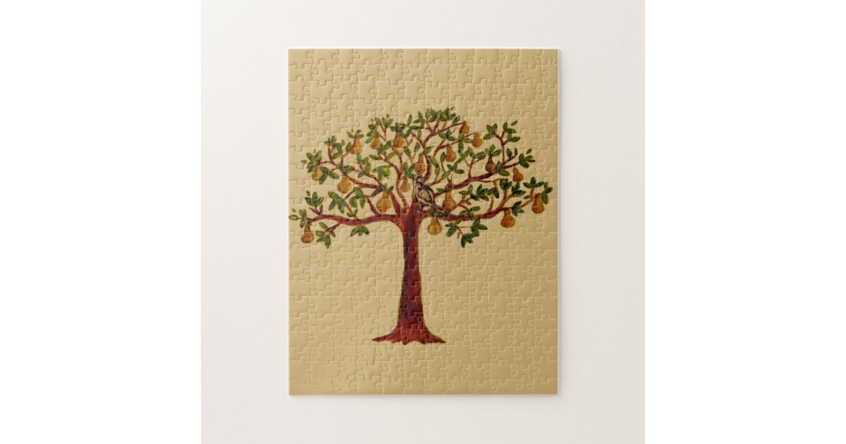 Partridge in a Pear Tree Puzzle Gift Box | Zazzle