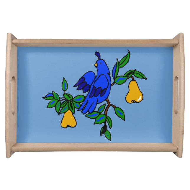 Partridge In A Pear Tree Serving Tray (Front)