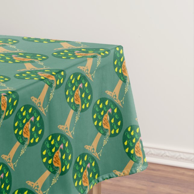 Partridge in a pear tree tablecloth (In Situ)