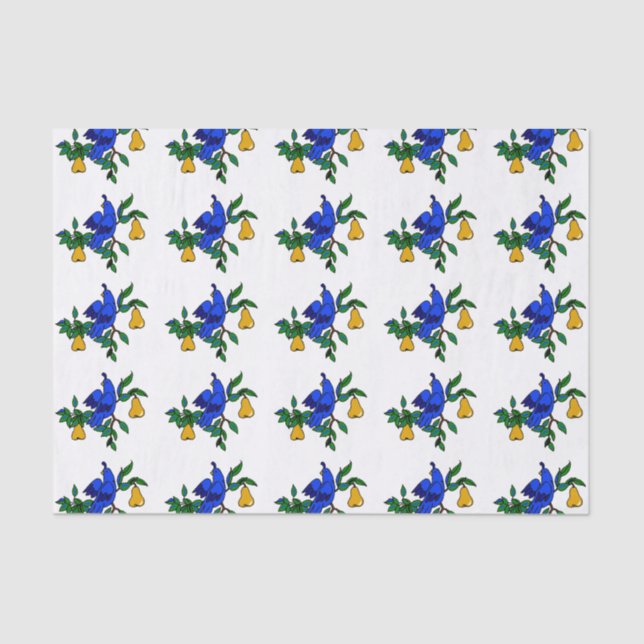 Partridge In A Pear Tree Tissue Paper (Front)