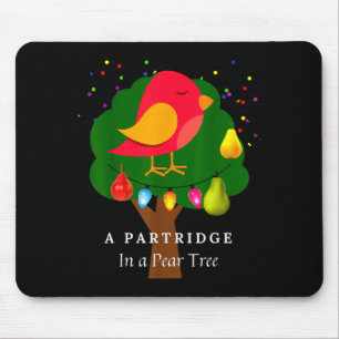 Partridge In A Pear Tree Twelve Days Of Christmas Mouse Pad