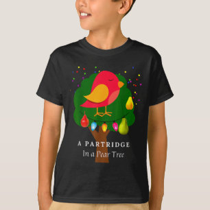 Partridge In A Pear Tree Twelve Days Of Christmas T-Shirt