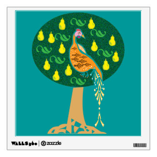 Partridge in a pear tree wall decal