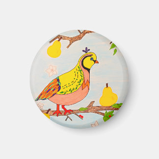 Partridge in Pear Tree Magnet