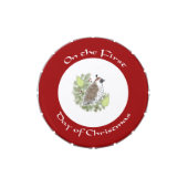 Partridge & Pears First Day of Christmas Candy Tin (Top)