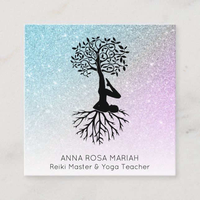 *~*  PARTS KEEP- lotus Square Business Card (Front)