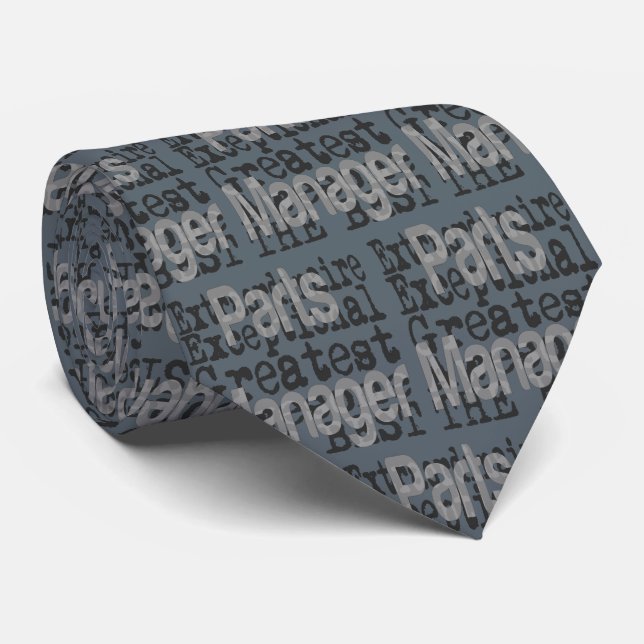 Parts Manager Extraordinaire Neck Tie (Rolled)