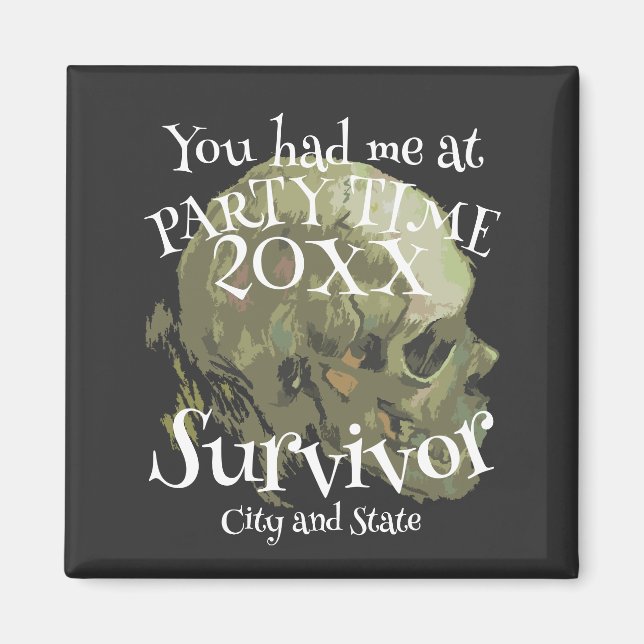 Party 2024 Dance Mixer Patio Celebration Garden Magnet (Front)